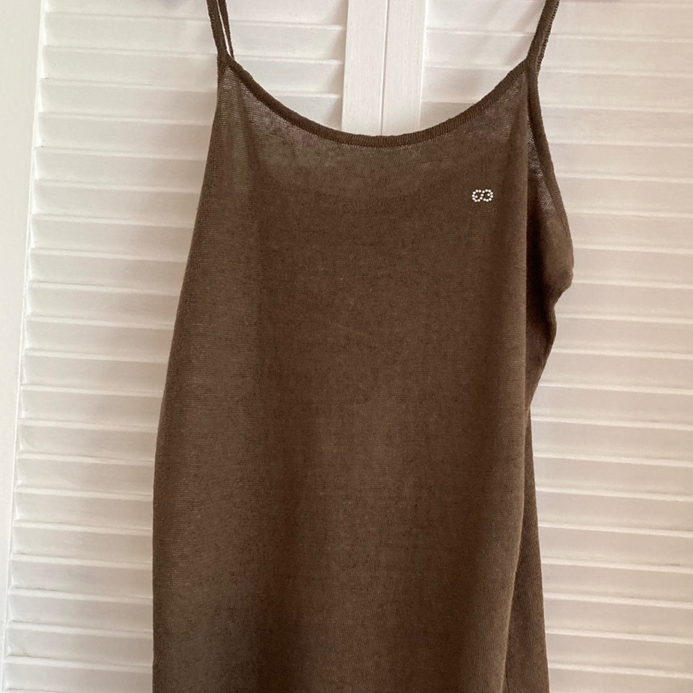 Escada spaghetti strap tank
